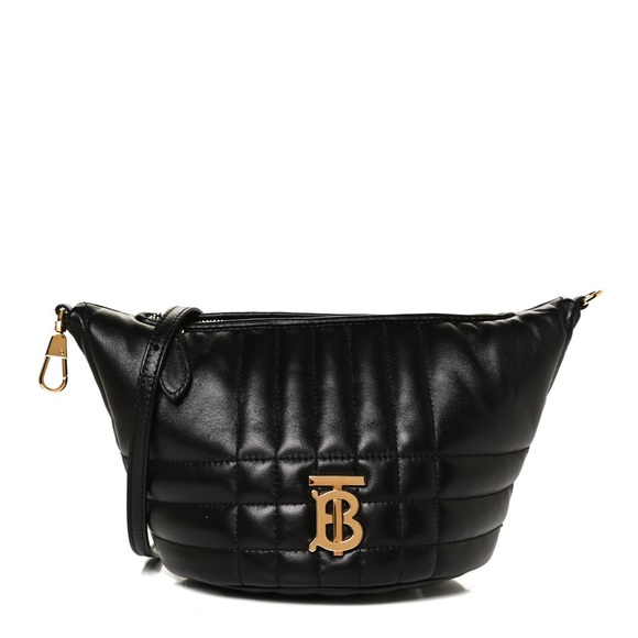 BURBERRY Lambskin Quilted Small Crescent - Picture 8 of 14